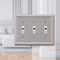 Amerelle Wall Plate, Number of Gangs: 3 gang Stamped Steel, Brushed Nickel Finish, Gray 149TTTBN - alternate 2